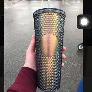 Starbucks iridescent dark studded fall